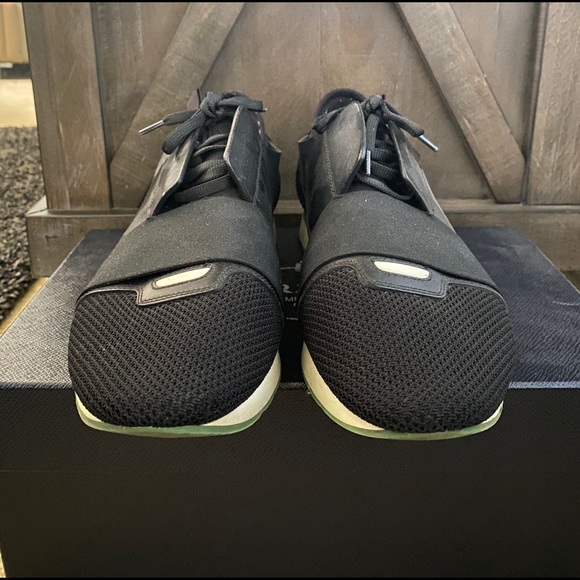 balenciaga race runners on feet